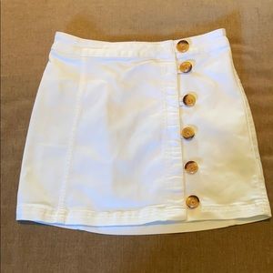 Size 6 Free People white skirt.